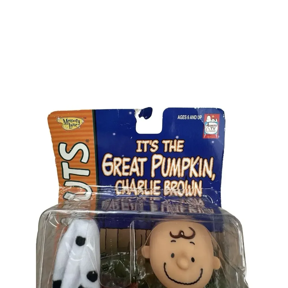 Memory Lane Peanuts Great Pumpkin Charlie Brown Snoopy Halloween Figures Lot 2